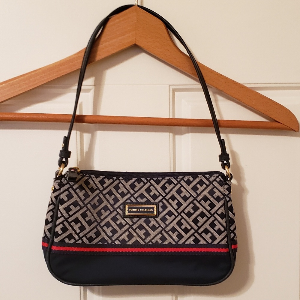 Navy Blue TH Logo Tommy Hilfiger small purse